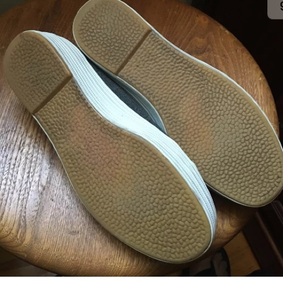 KEDS Gray Canvas Double Platform Shell Toe Tennis - Picture 5 of 8